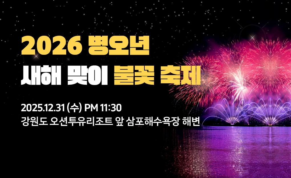 2026 오션투유 새해 맞이 불꽃쇼 축제
